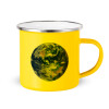 Yellow Enamel Metallic Cup 360ml