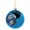 Blue Christmas tree ball ornament 8cm