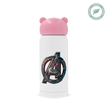 Avengers, Pink stainless steel thermal flask, 320ml