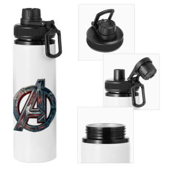 Avengers, Metal water bottle with safety cap, aluminum 850ml