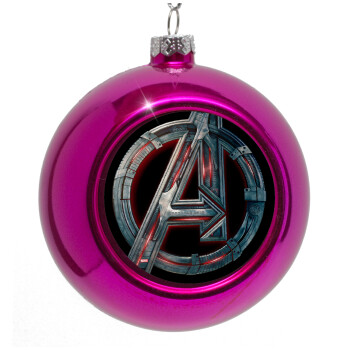 Avengers, Purple Christmas tree ornament bauble 8cm