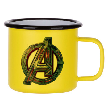 Avengers, Metallic enamel MATT Yellow cup 360ml