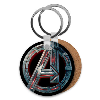 Avengers, Μπρελόκ Ξύλινο στρογγυλό MDF Φ5cm