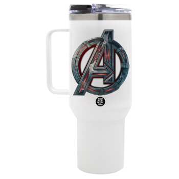 Avengers, Mega Tumbler με καπάκι, διπλού τοιχώματος (θερμό) 1,2L