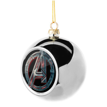 Avengers, Silver 8cm Christmas tree ball ornament