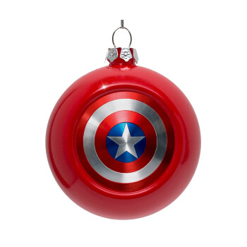 Captain America, Red Christmas tree ornament bauble 8cm