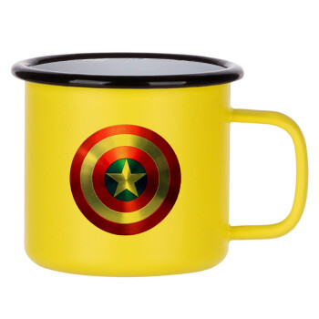 Captain America, Metallic enamel MATT Yellow cup 360ml