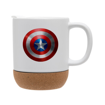 Captain America, Ceramic coffee mug Cork (MAT), 330ml (1pcs)