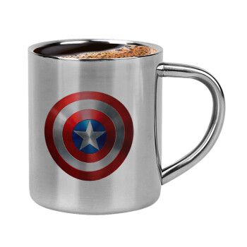 Captain America, Κουπάκι μεταλλικό διπλού τοιχώματος για espresso (220ml)