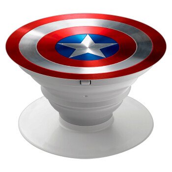 Captain America, Phone Holders Stand  White Hand-held Mobile Phone Holder