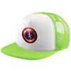 Adult Soft Trucker Hat with Mesh GREEN/WHITE (POLYESTER, ADULT, ONE SIZE)