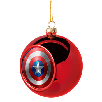 Captain America, Christmas tree ball Red 8cm