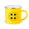 Yellow Enamel Metallic Cup 360ml