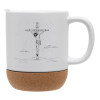 Ceramic coffee mug Cork (MAT), 330ml (1pcs)