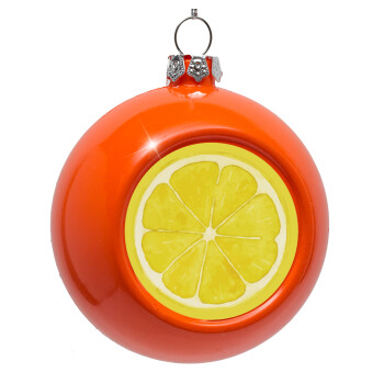 Lemon, Orange Christmas tree ornament bauble 8cm