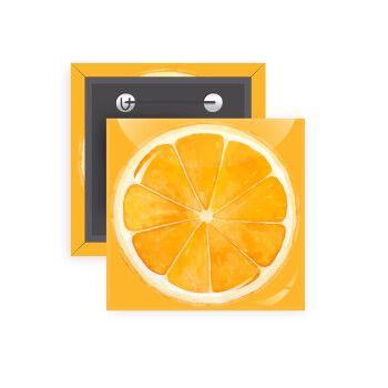 Orange, Κονκάρδα παραμάνα τετράγωνη 5x5cm