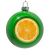 Green Christmas tree ornament bauble 8cm