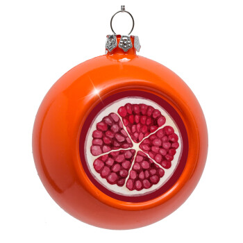 pomegranate, Orange Christmas tree ornament bauble 8cm