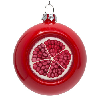 pomegranate, Red Christmas tree ornament bauble 8cm