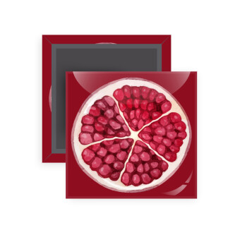 pomegranate, Μαγνητάκι ψυγείου τετράγωνο διάστασης 5x5cm