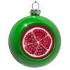 Green Christmas tree ornament bauble 8cm