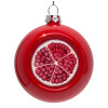 Red Christmas tree ornament bauble 8cm