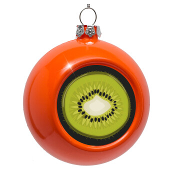 Kiwi, Orange Christmas tree ornament bauble 8cm