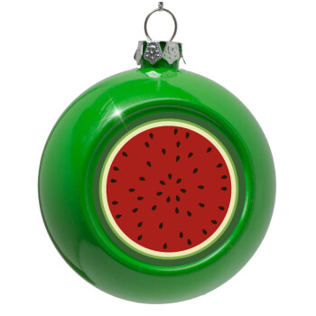 Watermelon, Green Christmas tree ornament bauble 8cm