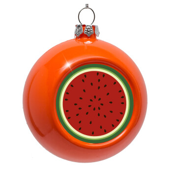 Watermelon, Orange Christmas tree ornament bauble 8cm