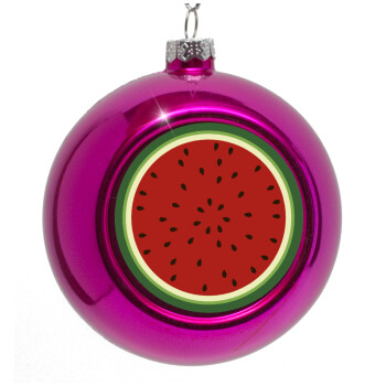 Watermelon, Purple Christmas tree ornament bauble 8cm