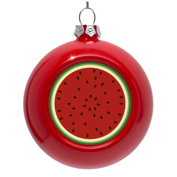 Watermelon, Red Christmas tree ornament bauble 8cm