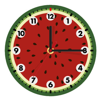 Watermelon, Wooden wall clock (20cm)