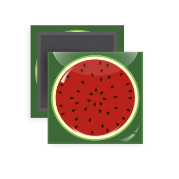 Watermelon, Μαγνητάκι ψυγείου τετράγωνο διάστασης 5x5cm
