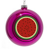 Purple Christmas tree ornament bauble 8cm