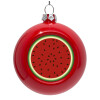 Red Christmas tree ornament bauble 8cm