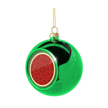 Watermelon, Green Christmas tree ornament ball 8cm