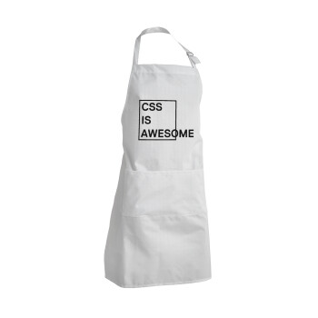 CSS is awesome, Adult Chef Apron (with sliders and 2 pockets)