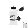 Metal water bottle, White, aluminum 500ml