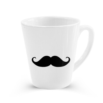 moustache, Κούπα κωνική Latte Λευκή, κεραμική, 300ml