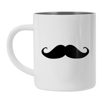 moustache, Mug Stainless steel double wall 450ml