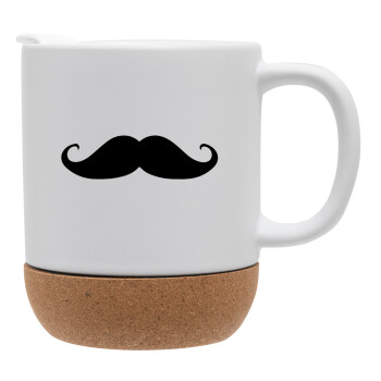 moustache, Ceramic coffee mug Cork (MAT), 330ml (1pcs)