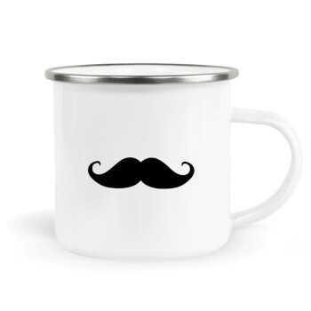 moustache, Κούπα Μεταλλική εμαγιέ λευκη 360ml