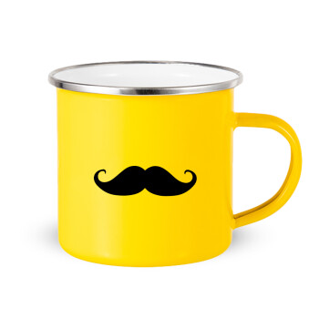 moustache, Κούπα Μεταλλική εμαγιέ Κίτρινη 360ml