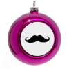 Purple Christmas tree ornament bauble 8cm