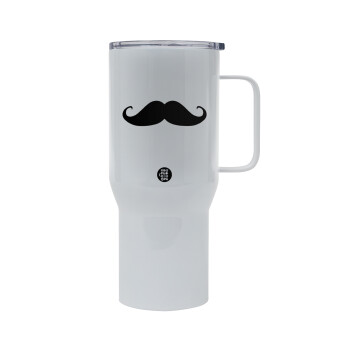 moustache, Mega Stainless steel Tumbler with lid, double wall 750L