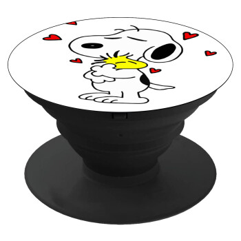 Snoopy Love, Phone Holders Stand  Black Hand-held Mobile Phone Holder
