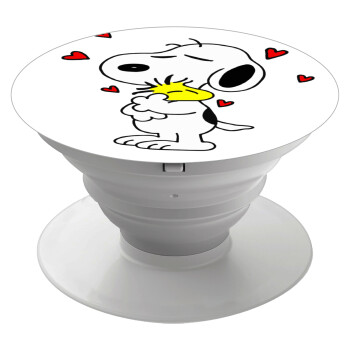 Snoopy Love, Phone Holders Stand  Λευκό Βάση Στήριξης Κινητού στο Χέρι