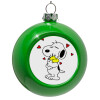 Green Christmas tree ornament bauble 8cm