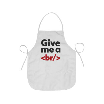 Give me a <br/>, Chef Apron Short Full Length Adult (63x75cm)