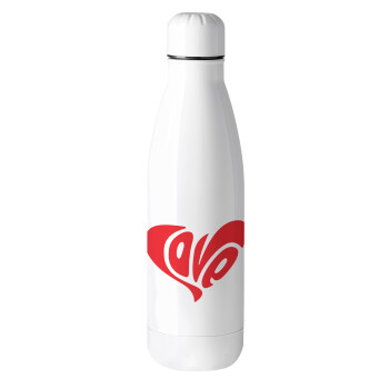 Love, Μεταλλικό παγούρι θερμός (Stainless steel), 500ml